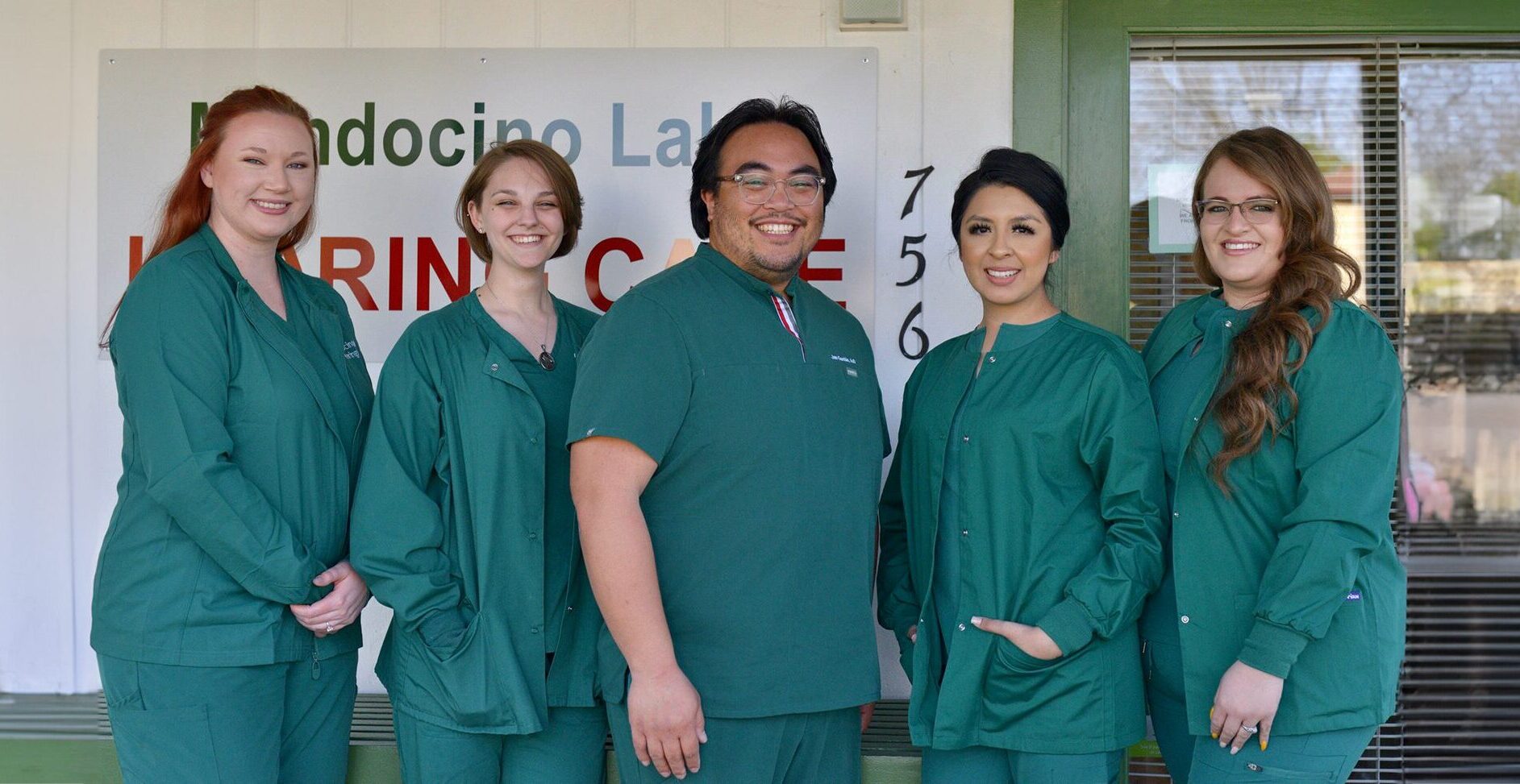staff group photo banner