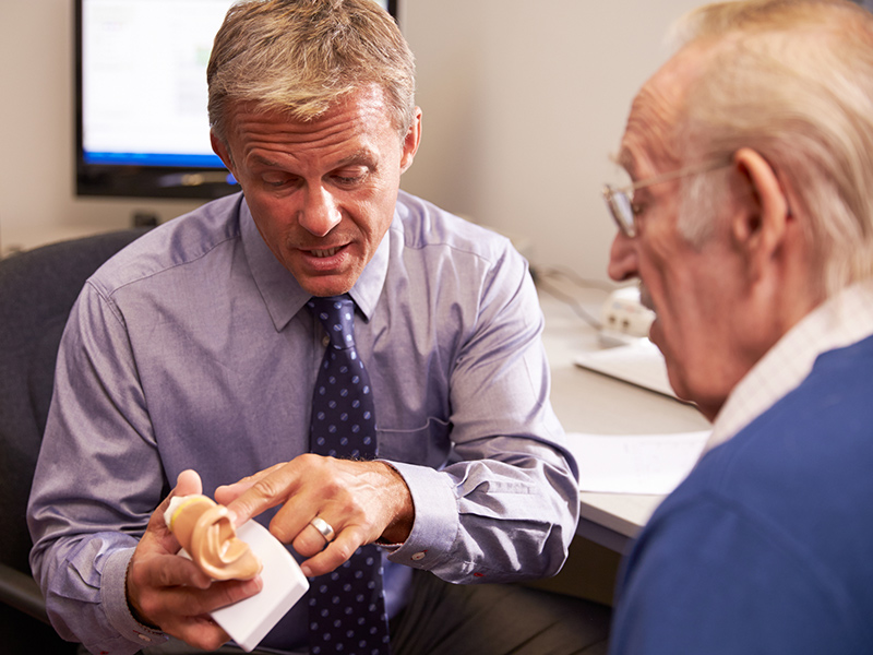 Picture of an audiologist