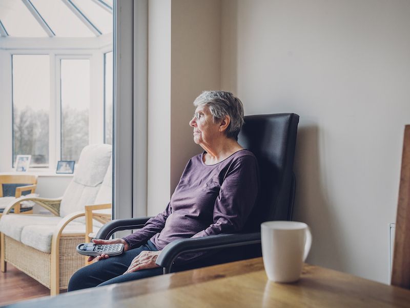 Women avoiding talking on the phone because of hearing loss.