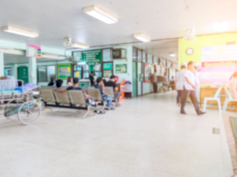 Image of someone going to ER to treat sudden hearing loss.