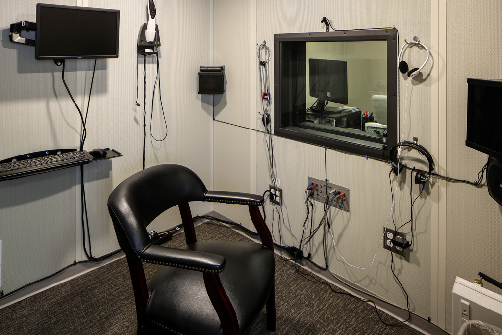 Audiology testing booth