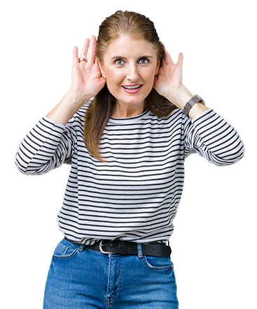 hearing loss woman image