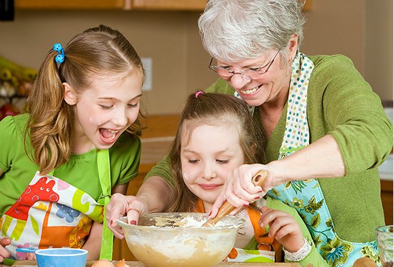 family cooking