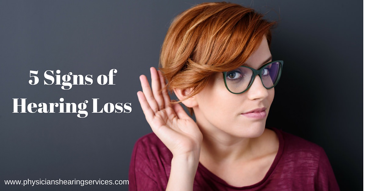 5 signs of hearing loss