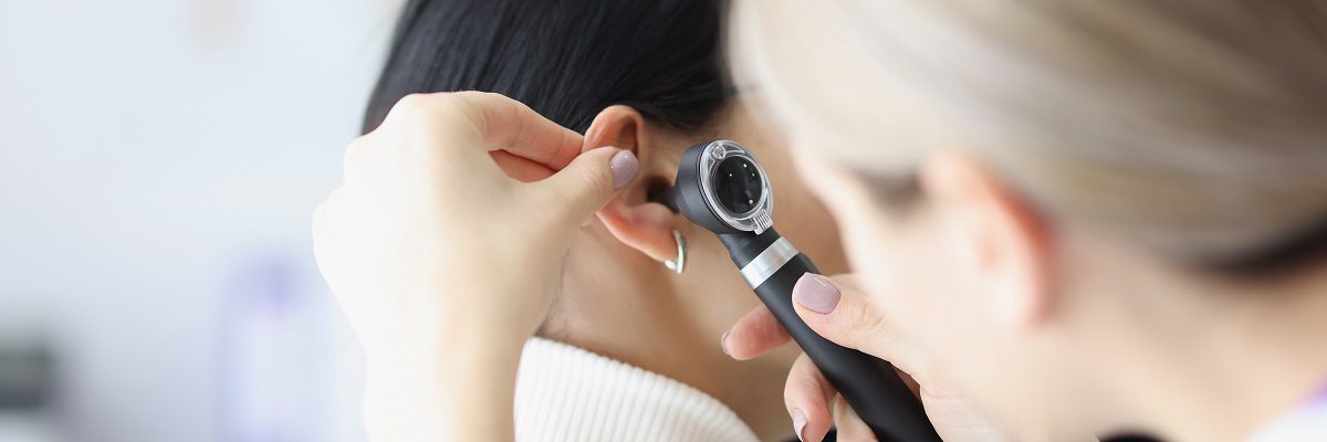 Close up Of Female Otolaryngologist