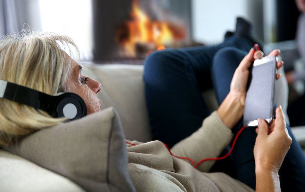 Woman with Headphones