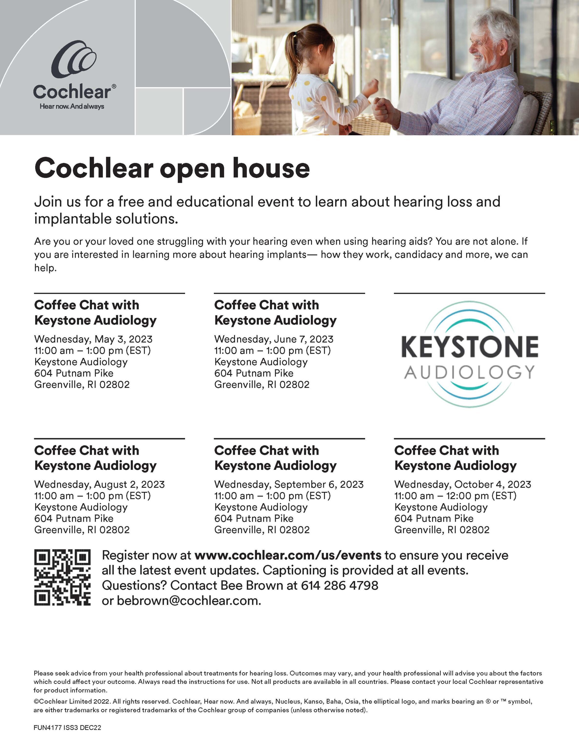Cochlear Open House with Keystone Audiology Flyer