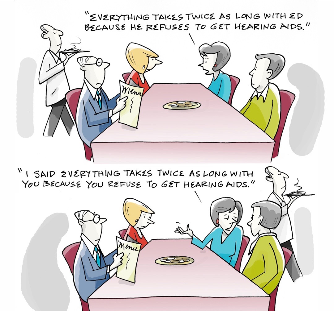 Hearing Loss Cartoon