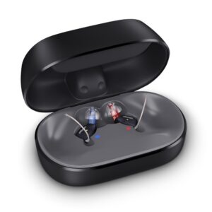 oticon zeal smartcharger nxtCIC angled open charger case with product Medium