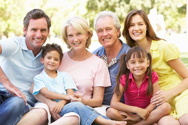 family outside