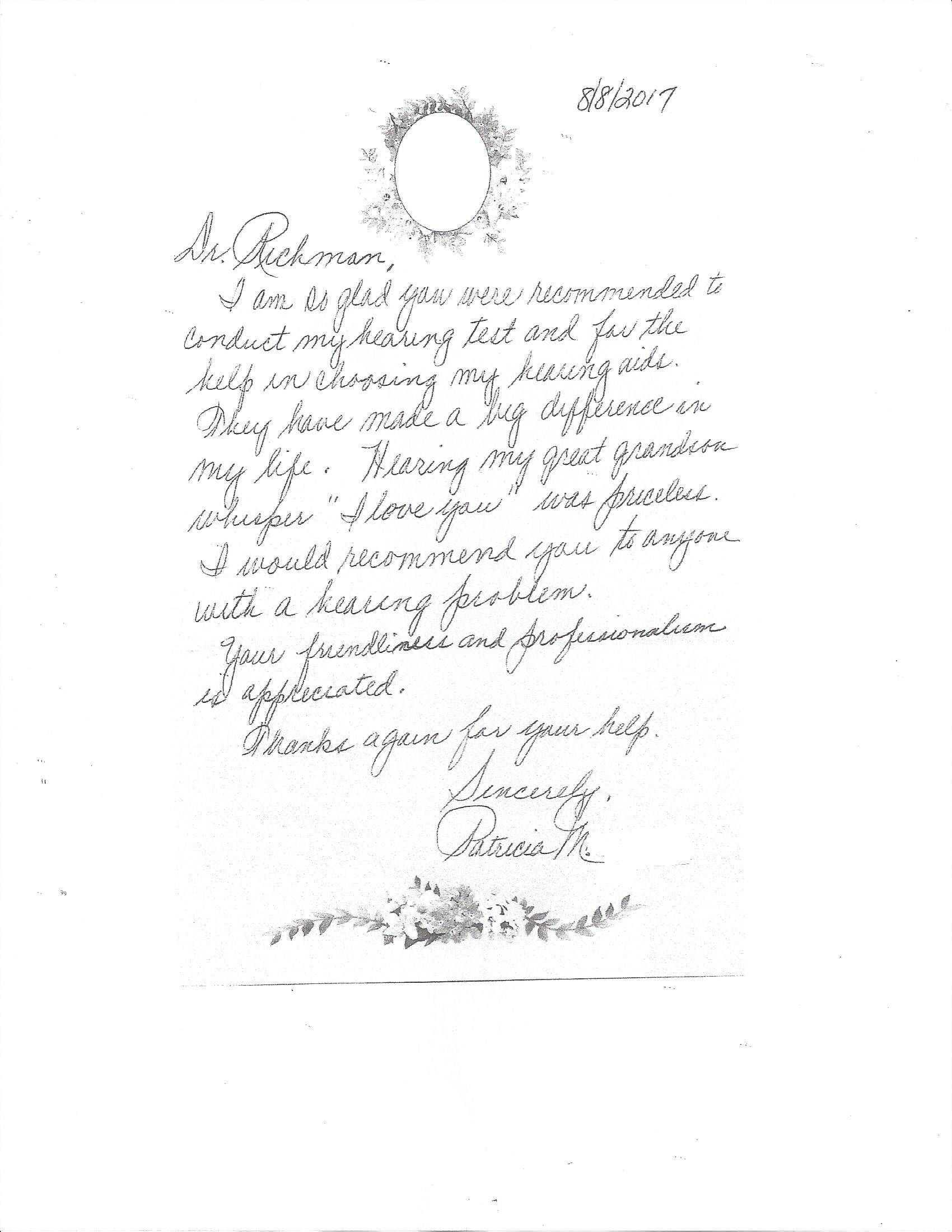 Hearing Patient Testimonial