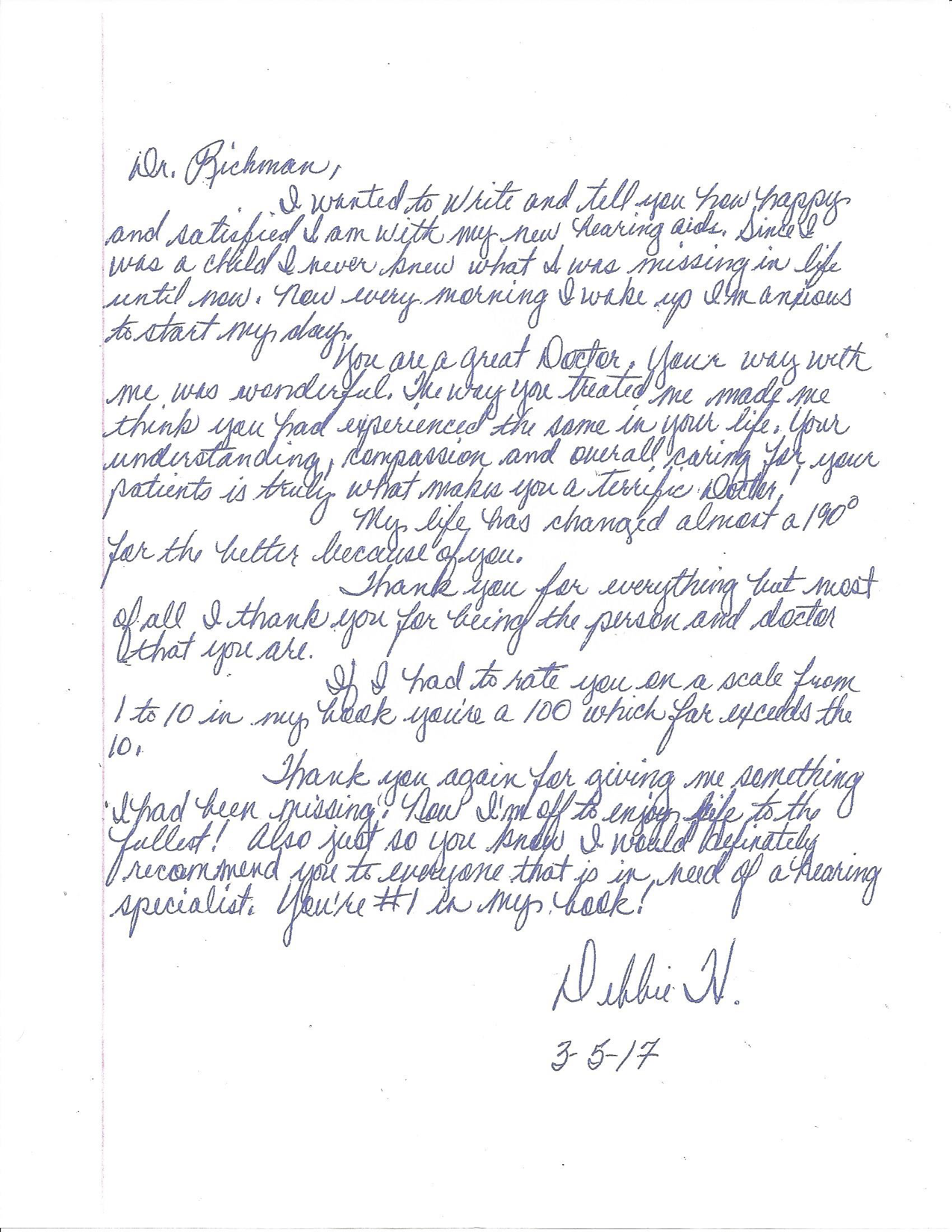 Hearing Patient Testimonial 1