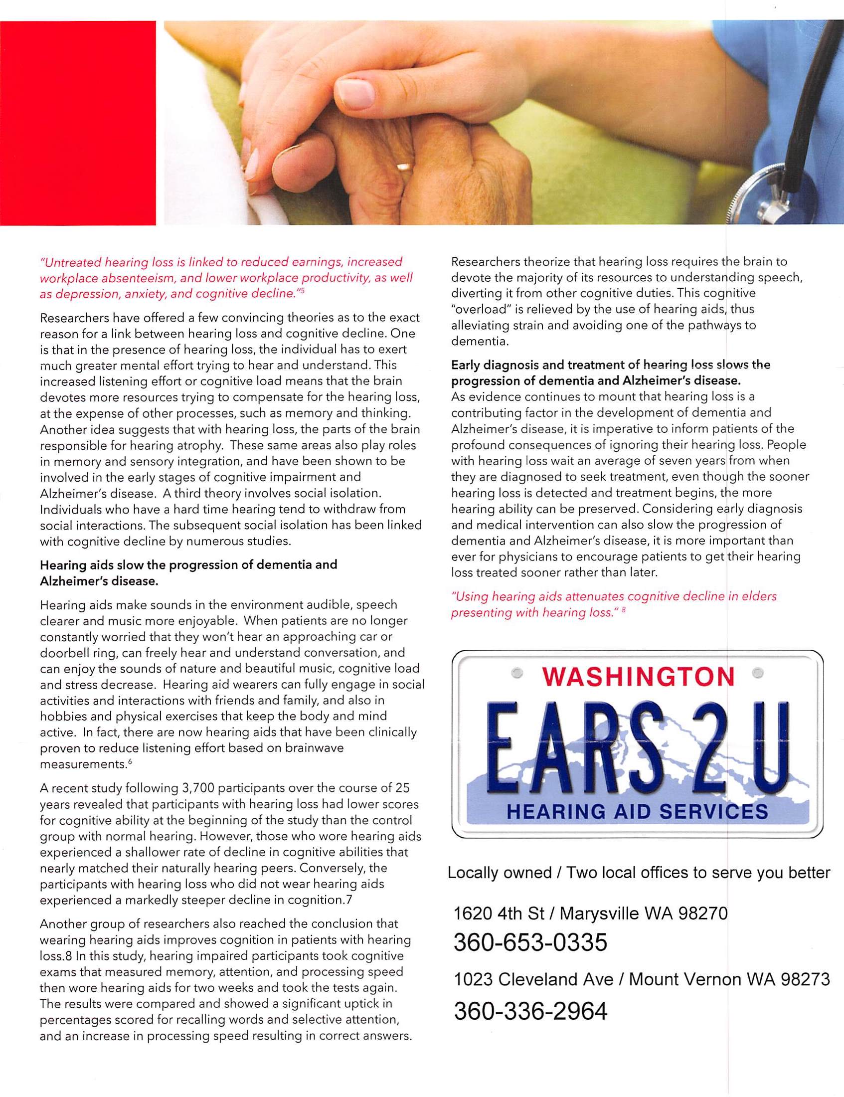 Hearing Loss Demntia article Page 1