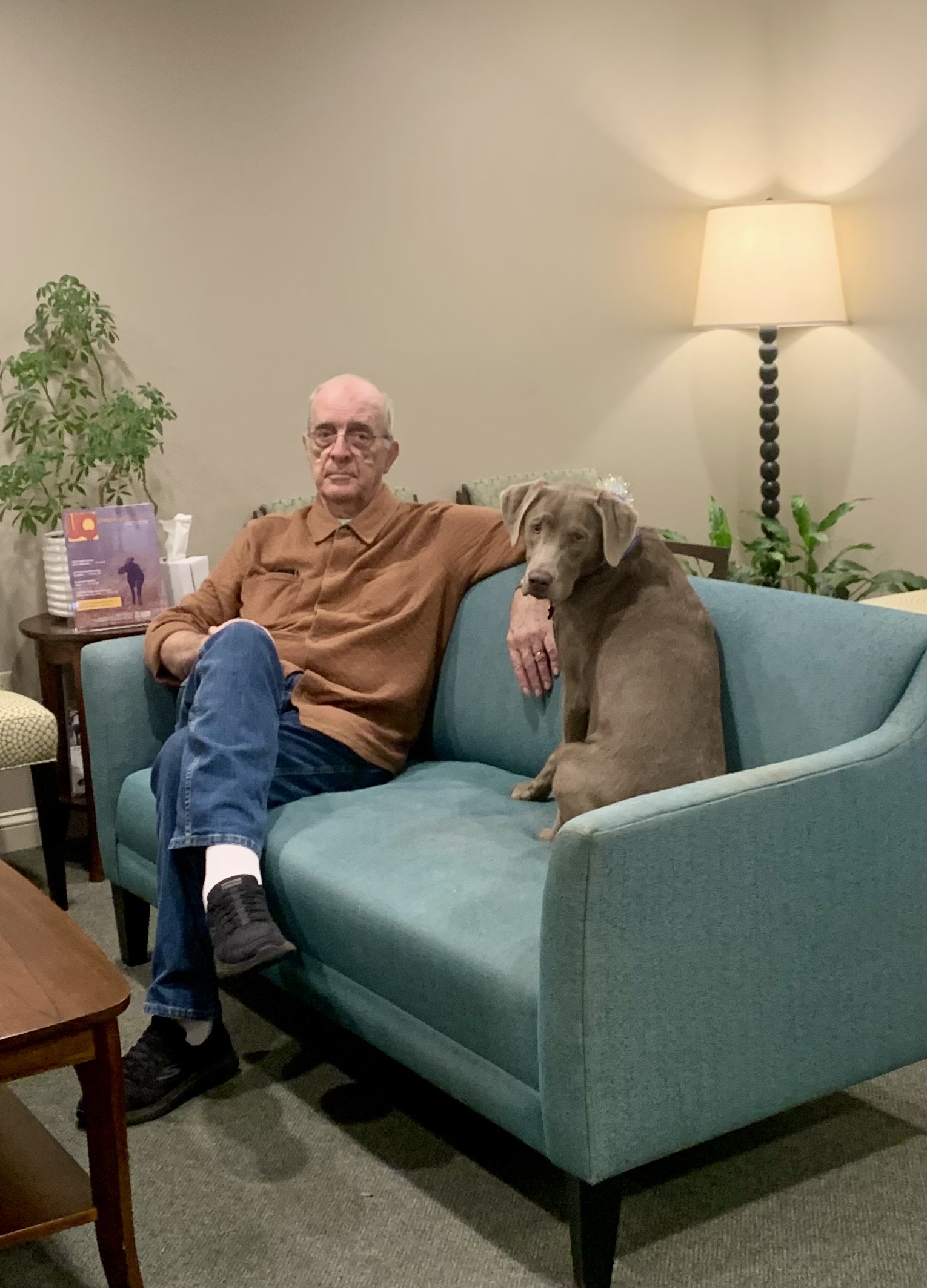waiting area with luna