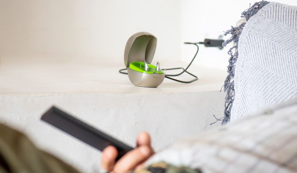 hearing aid side table