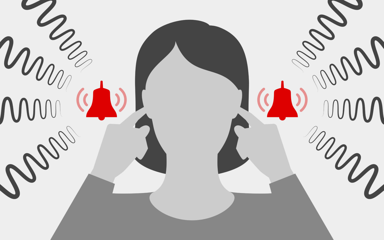 Woman are suffering from tinnitus