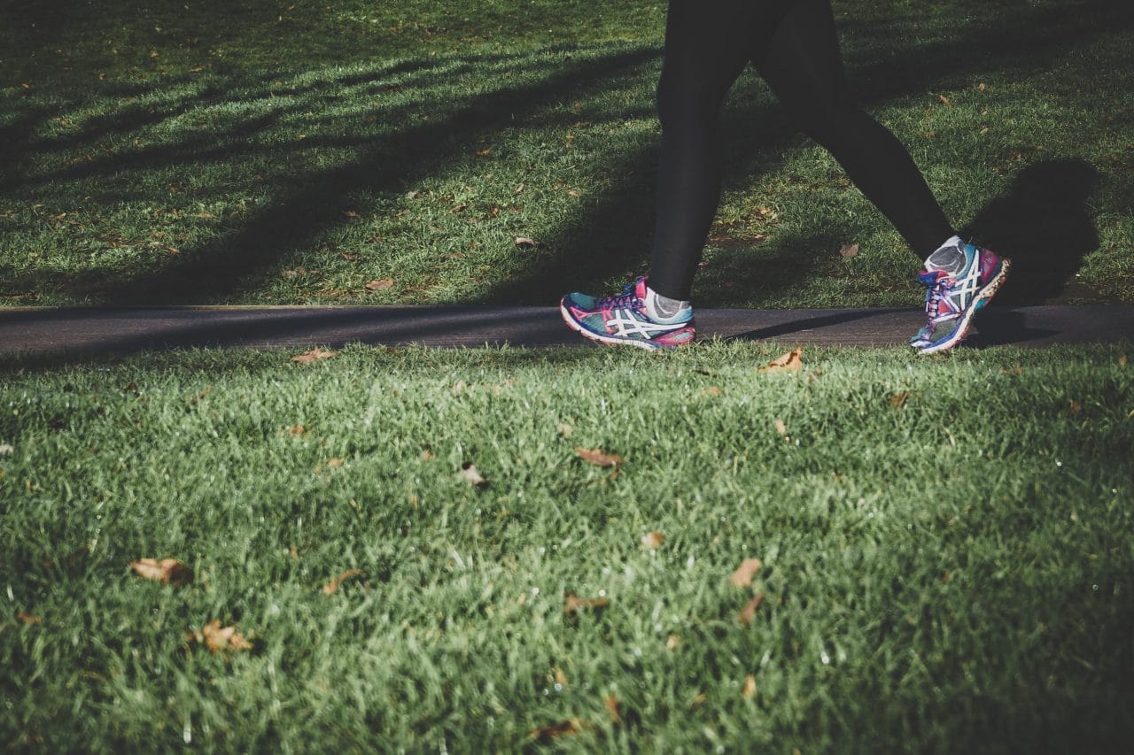 woman running in the morning