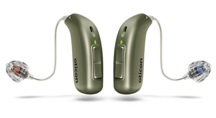 oticon real in olive green