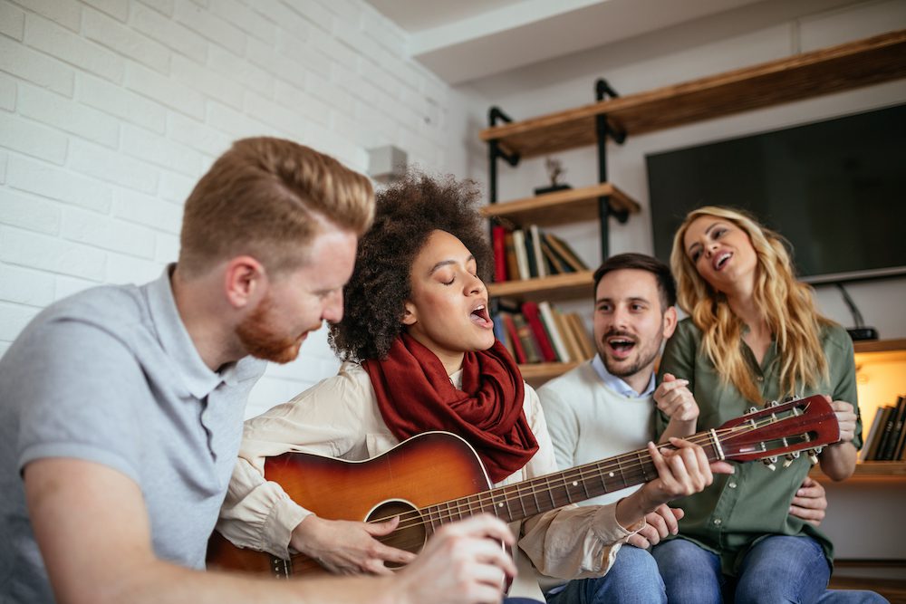 musicians practicing together