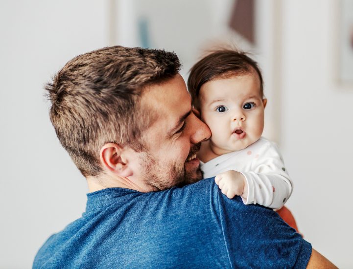 infant with father