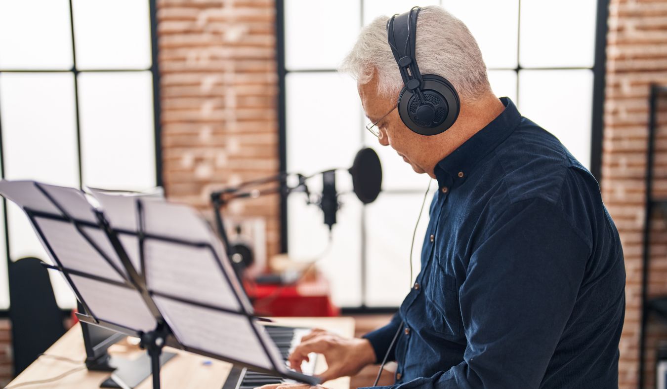 music playing piano