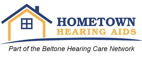 Hometown Hearing Aids Logo Part of Beltone